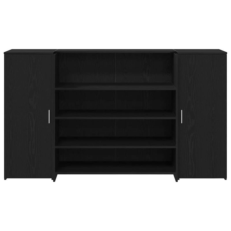 Casa si Gradina - Mobilier - Mese si birouri - Birouri - Birou de receptie Stejar negru 180x50x103,5 cm Lemn prelucrat - Infinity.ro