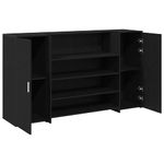 Casa si Gradina - Mobilier - Mese si birouri - Birouri - Birou de receptie Stejar negru 180x50x103,5 cm Lemn prelucrat - Infinity.ro