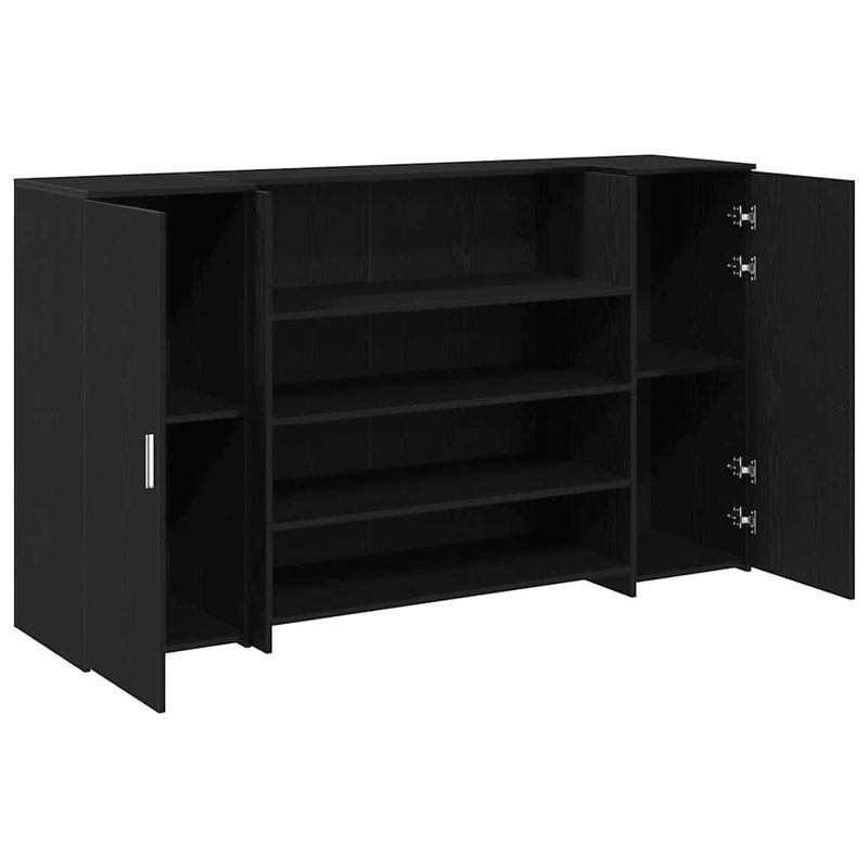 Casa si Gradina - Mobilier - Mese si birouri - Birouri - Birou de receptie Stejar negru 180x50x103,5 cm Lemn prelucrat - Infinity.ro