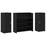 Casa si Gradina - Mobilier - Mese si birouri - Birouri - Birou de receptie Stejar negru 180x50x103,5 cm Lemn prelucrat - Infinity.ro