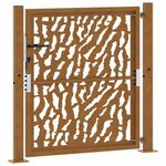 Casa si Gradina - Constructii - Usi interior, exterior si garaj - Usi garaj - Poarta de gradina Design cu urme otel rezistent la intemperii, mărime 105x105 cm - Infinity.ro