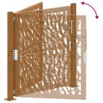 Casa si Gradina - Constructii - Usi interior, exterior si garaj - Usi garaj - Poarta de gradina Design cu urme otel rezistent la intemperii, mărime 105x105 cm - Infinity.ro