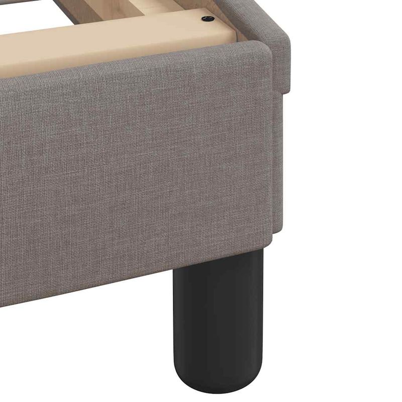 Casa si Gradina - Mobilier - Paturi si accesorii - Paturi - Cadru de pat fara saltea, gri taupe, 140x190 cm, textil - Infinity.ro