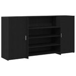 Casa si Gradina - Mobilier - Mese si birouri - Birouri - Birou de receptie Stejar negru 200x50x103,5 cm Lemn prelucrat - Infinity.ro