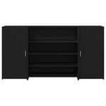 Casa si Gradina - Mobilier - Mese si birouri - Birouri - Birou de receptie Stejar negru 200x50x103,5 cm Lemn prelucrat - Infinity.ro