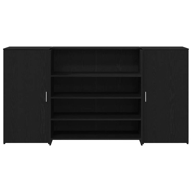 Casa si Gradina - Mobilier - Mese si birouri - Birouri - Birou de receptie Stejar negru 200x50x103,5 cm Lemn prelucrat - Infinity.ro