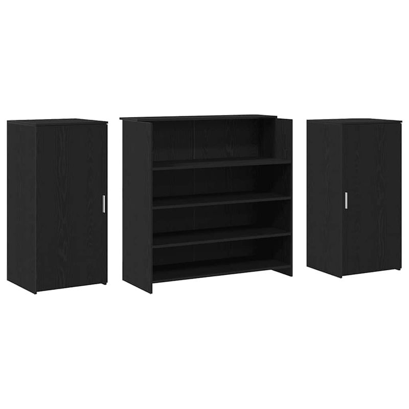 Casa si Gradina - Mobilier - Mese si birouri - Birouri - Birou de receptie Stejar negru 200x50x103,5 cm Lemn prelucrat - Infinity.ro