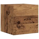 Casa si Gradina - Mobilier - Seturi de mobilier - Seturi living - Set dulap TV 7 piese montat pe perete lemn vechi lemn prelucrat - Infinity.ro