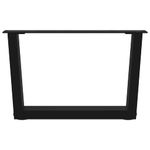 Casa si Gradina - Mobilier - Feronerie si accesorii mobila - Picioare pentru masa in forma de V 2 buc Negru Otel - Infinity.ro