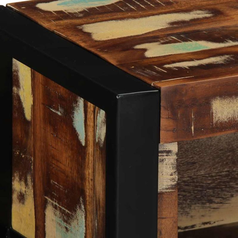 Casa si Gradina - Mobilier - Dulapuri si sifoniere - Dulapuri - Dulap TV multicolor 80x30x25 cm lemn masiv recuperat - Infinity.ro