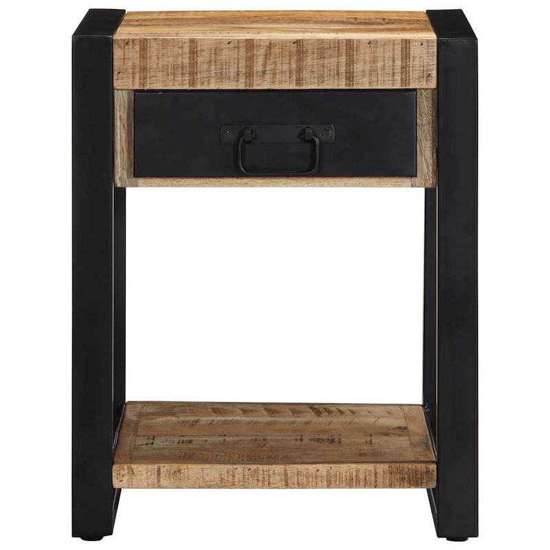Casa si Gradina - Mobilier - Mese si birouri - Mese living - Masa laterala, 40x40x50 cm, lemn masiv de mango nefinisat - Infinity.ro