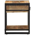 Casa si Gradina - Mobilier - Mese si birouri - Mese living - Masa laterala, 40x40x50 cm, lemn masiv de mango nefinisat - Infinity.ro