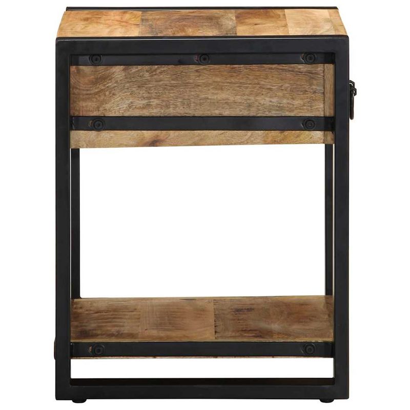 Casa si Gradina - Mobilier - Mese si birouri - Mese living - Masa laterala, 40x40x50 cm, lemn masiv de mango nefinisat - Infinity.ro