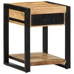 Casa si Gradina - Mobilier - Mese si birouri - Mese living - Masa laterala, 40x40x50 cm, lemn masiv de mango nefinisat - Infinity.ro