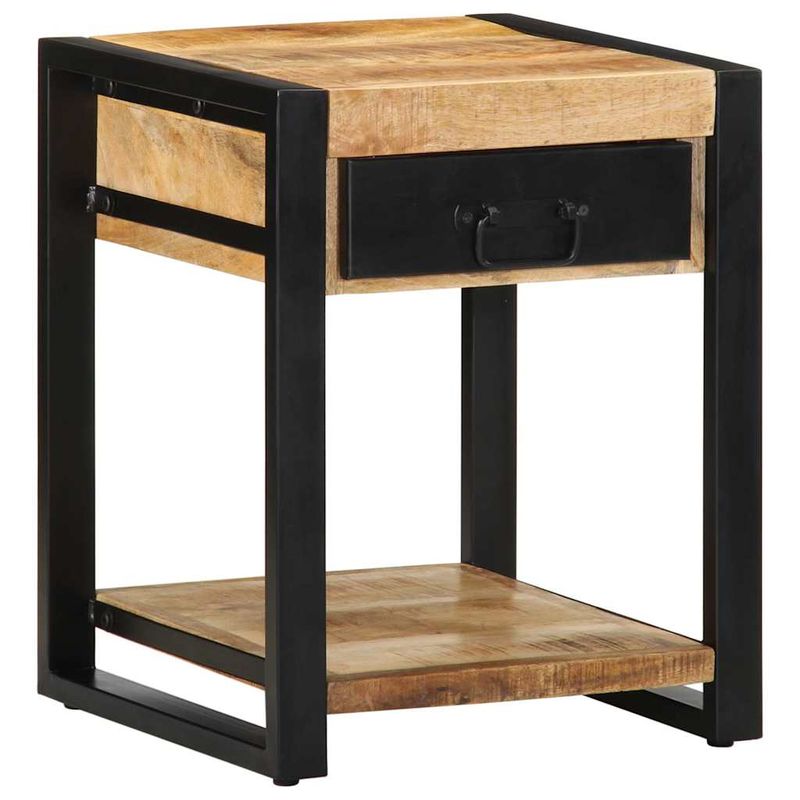 Casa si Gradina - Mobilier - Mese si birouri - Mese living - Masa laterala, 40x40x50 cm, lemn masiv de mango nefinisat - Infinity.ro