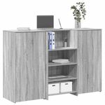 Casa si Gradina - Mobilier - Mese si birouri - Birouri - Birou de receptie Gri Sonoma 155x50x103,5 cm Lemn prelucrat - Infinity.ro
