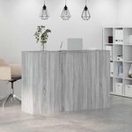 Casa si Gradina - Mobilier - Mese si birouri - Birouri - Birou de receptie Gri Sonoma 155x50x103,5 cm Lemn prelucrat - Infinity.ro