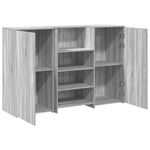 Casa si Gradina - Mobilier - Mese si birouri - Birouri - Birou de receptie Gri Sonoma 155x50x103,5 cm Lemn prelucrat - Infinity.ro