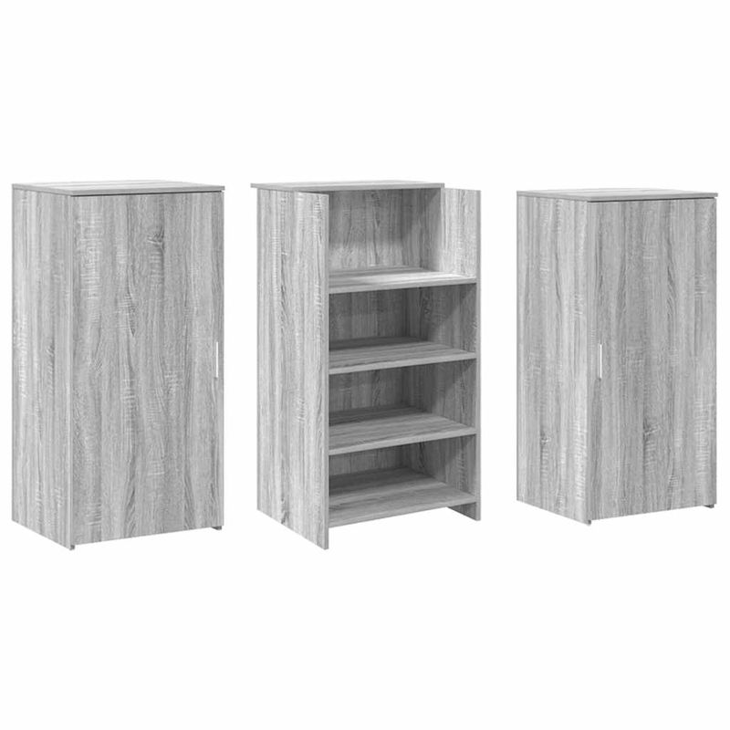 Casa si Gradina - Mobilier - Mese si birouri - Birouri - Birou de receptie Gri Sonoma 155x50x103,5 cm Lemn prelucrat - Infinity.ro