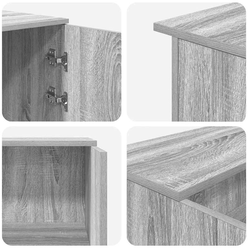 Casa si Gradina - Mobilier - Mese si birouri - Birouri - Birou de receptie Gri Sonoma 155x50x103,5 cm Lemn prelucrat - Infinity.ro
