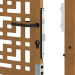 Casa si Gradina - Constructii - Usi interior, exterior si garaj - Usi garaj - Poarta de gradina Design cruce din otel rezistent la intemperii, mărime 105x130 cm - Infinity.ro