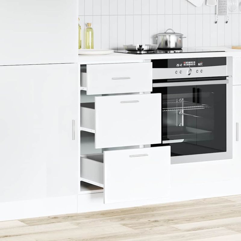 Casa si Gradina - Mobilier - Comode si corpuri - Corpuri bucatarie - Dulap inferioara alb 40x46x81,5 cm lemn prelucrat - Infinity.ro