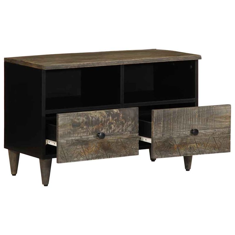 Casa si Gradina - Mobilier - Dulapuri si sifoniere - Dulapuri - Dulap TV Gri deschis 70x33,5x46 cm Lemn masiv Mango - Infinity.ro