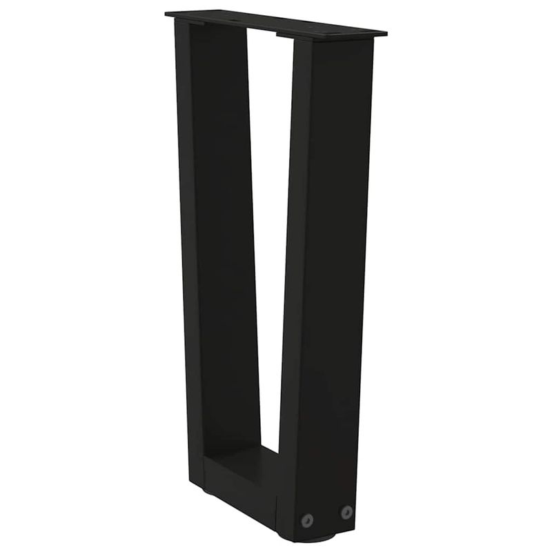 Casa si Gradina - Mobilier - Feronerie si accesorii mobila - Picioare pentru masa in forma de V 2 buc Negru Otel - Infinity.ro