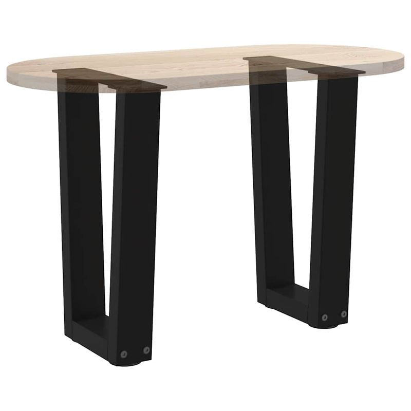 Casa si Gradina - Mobilier - Feronerie si accesorii mobila - Picioare pentru masa in forma de V 2 buc Negru Otel - Infinity.ro