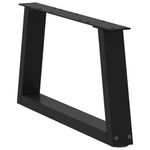 Casa si Gradina - Mobilier - Feronerie si accesorii mobila - Picioare pentru masa in forma de V 2 buc Negru Otel - Infinity.ro