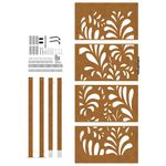 Casa si Gradina - Constructii - Usi interior, exterior si garaj - Usi garaj - Poarta de gradina Design ondulat otel rezistent la intemperii, mărime 105x205 cm - Infinity.ro