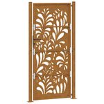 Casa si Gradina - Constructii - Usi interior, exterior si garaj - Usi garaj - Poarta de gradina Design ondulat otel rezistent la intemperii, mărime 105x205 cm - Infinity.ro