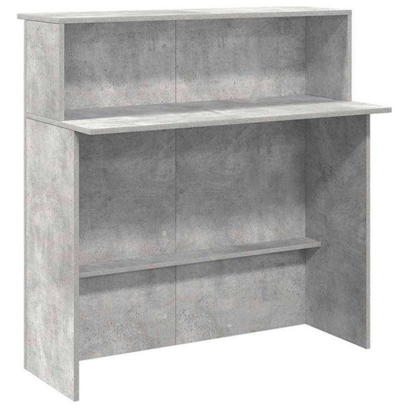 Casa si Gradina - Mobilier - Mese si birouri - Birouri - Birou de receptie Gri beton 200x50x103,5 cm Lemn prelucrat - Infinity.ro