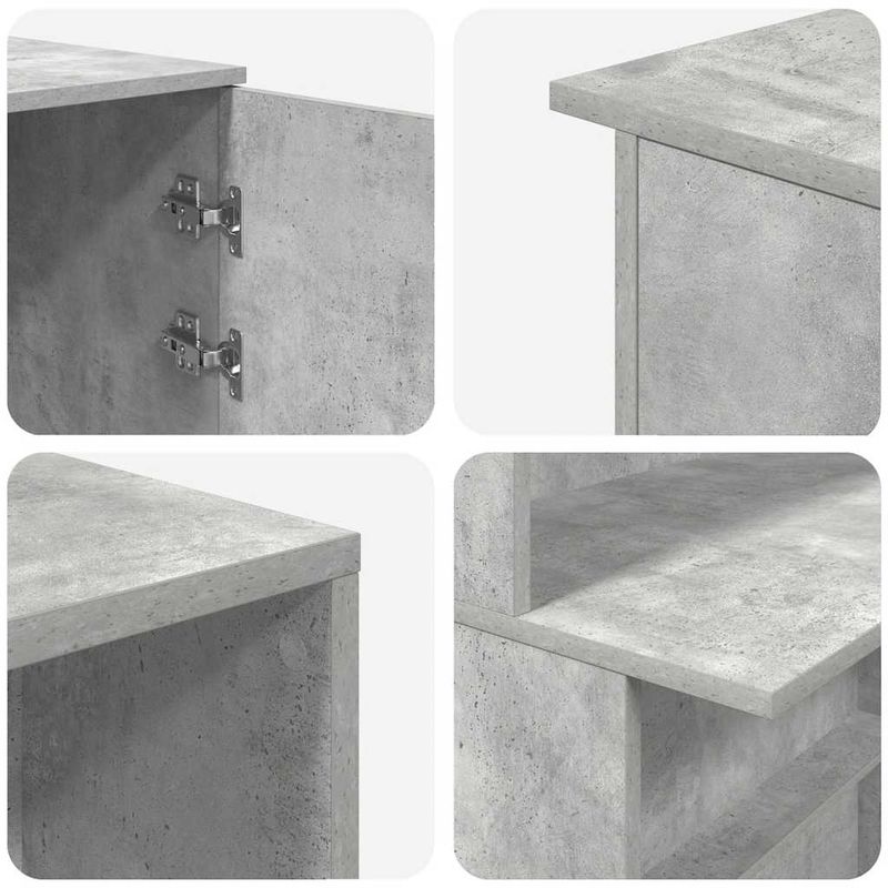 Casa si Gradina - Mobilier - Mese si birouri - Birouri - Birou de receptie Gri beton 200x50x103,5 cm Lemn prelucrat - Infinity.ro