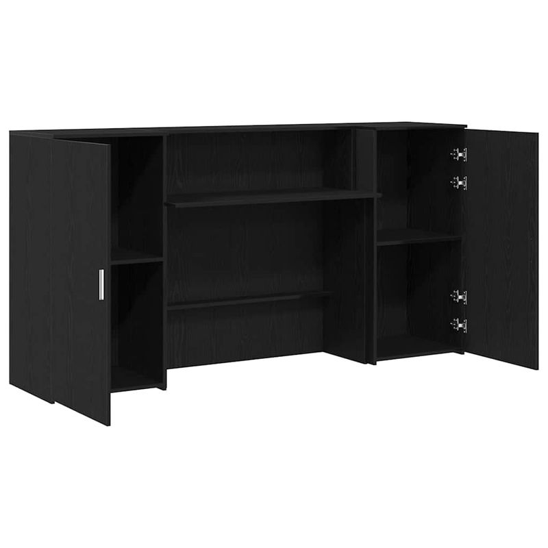 Casa si Gradina - Mobilier - Mese si birouri - Birouri - Birou de receptie Stejar negru 200x50x103,5 cm Lemn prelucrat - Infinity.ro