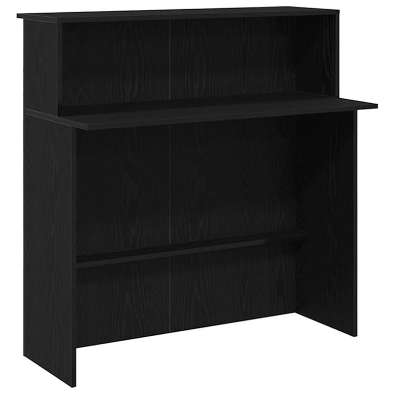Casa si Gradina - Mobilier - Mese si birouri - Birouri - Birou de receptie Stejar negru 200x50x103,5 cm Lemn prelucrat - Infinity.ro