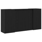 Casa si Gradina - Mobilier - Mese si birouri - Birouri - Birou de receptie Stejar negru 200x50x103,5 cm Lemn prelucrat - Infinity.ro