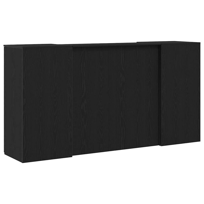 Casa si Gradina - Mobilier - Mese si birouri - Birouri - Birou de receptie Stejar negru 200x50x103,5 cm Lemn prelucrat - Infinity.ro