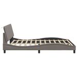 Casa si Gradina - Mobilier - Paturi si accesorii - Paturi - Cadru de pat fara saltea, gri taupe, 160x200 cm, textil - Infinity.ro