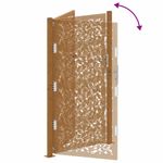 Casa si Gradina - Constructii - Usi interior, exterior si garaj - Usi garaj - Poarta gradina Design cu frunze otel rezistente la intemperii, mărime 105x180 cm - Infinity.ro