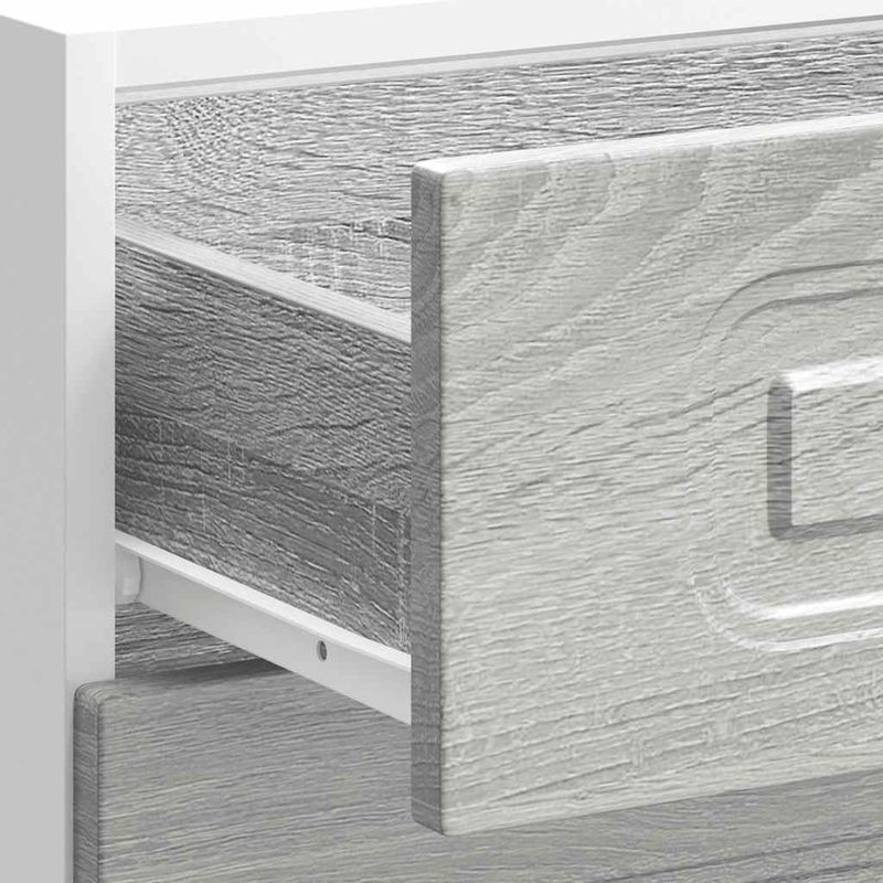 Casa si Gradina - Mobilier - Comode si corpuri - Corpuri bucatarie - Dulap de baza de bucatarie „Kalmar” Lemn prelucrat Sonoma gri, model 1x dulap inferior (3 sertare), mărime 60x46x81.5 cm - Infinity.ro