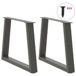 Casa si Gradina - Mobilier - Feronerie si accesorii mobila - Picioare pentru masa in forma de V 2 buc Antracit Otel - Infinity.ro