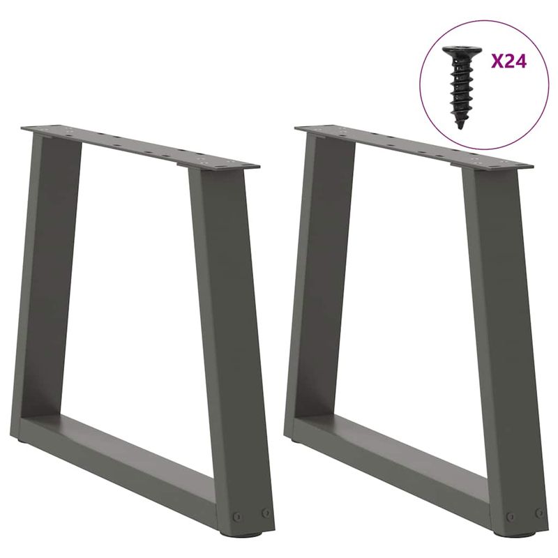 Casa si Gradina - Mobilier - Feronerie si accesorii mobila - Picioare pentru masa in forma de V 2 buc Antracit Otel - Infinity.ro