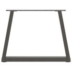 Casa si Gradina - Mobilier - Feronerie si accesorii mobila - Picioare pentru masa in forma de V 2 buc Antracit Otel - Infinity.ro