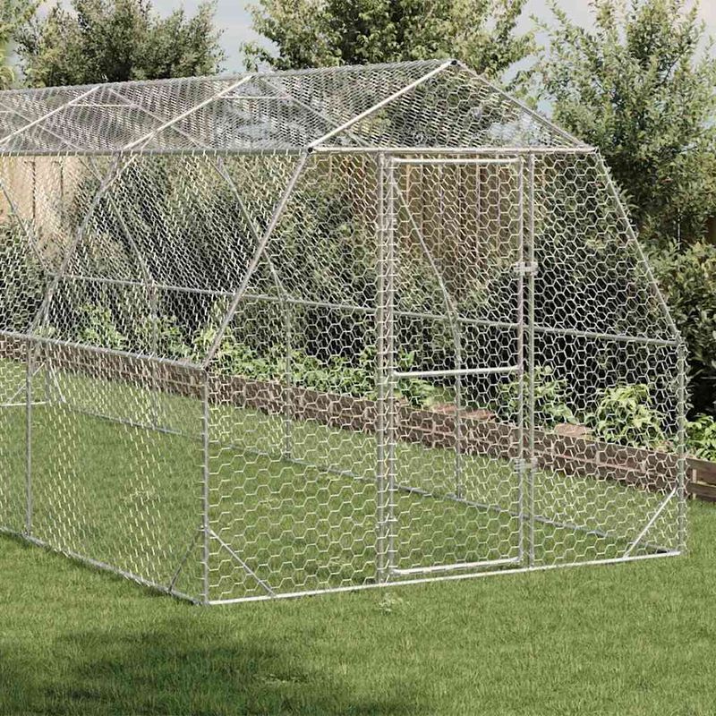 Petshop - Accesorii petshop - Culcusuri si custi - Tarcuri si colivii - Pui de gaina 2,5x8x2,25 m Otel galvanizat - Infinity.ro