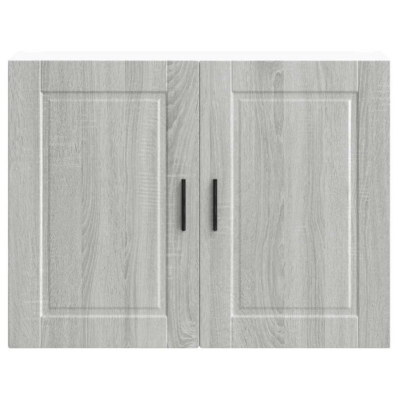 Casa si Gradina - Mobilier - Comode si corpuri - Corpuri bucatarie - Dulap de bucatarie "Porto" din lemn prelucrat Sonoma gri, model 1x dulap de perete (2 uși), mărime 80x31x60 cm - Infinity.ro