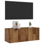 Casa si Gradina - Mobilier - Comode si corpuri - Comode - Dulap TV de perete, lemn vechi, 80x30x30 cm, lemn prelucrat - Infinity.ro