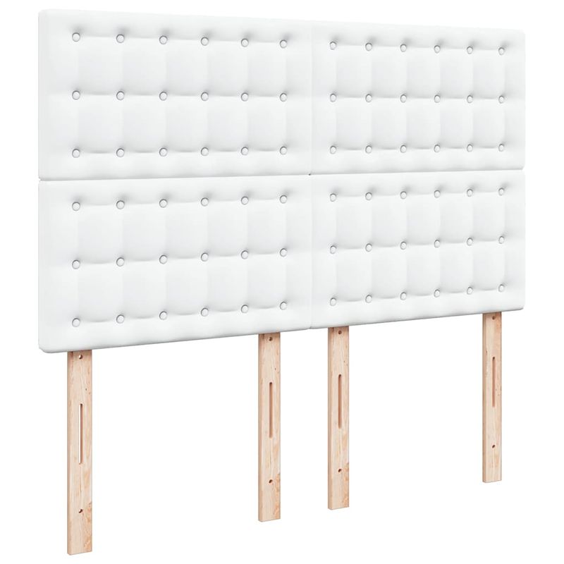 Casa si Gradina - Mobilier - Paturi si accesorii - Paturi - Cadru de pat otoman cu saltea alb 140x190 cm piele artificiala - Infinity.ro