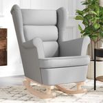Casa si Gradina - Mobilier - Scaune si fotolii - Fotolii - Fotoliu balansoar, gri nor, 74x90x102 cm, material textil - Infinity.ro