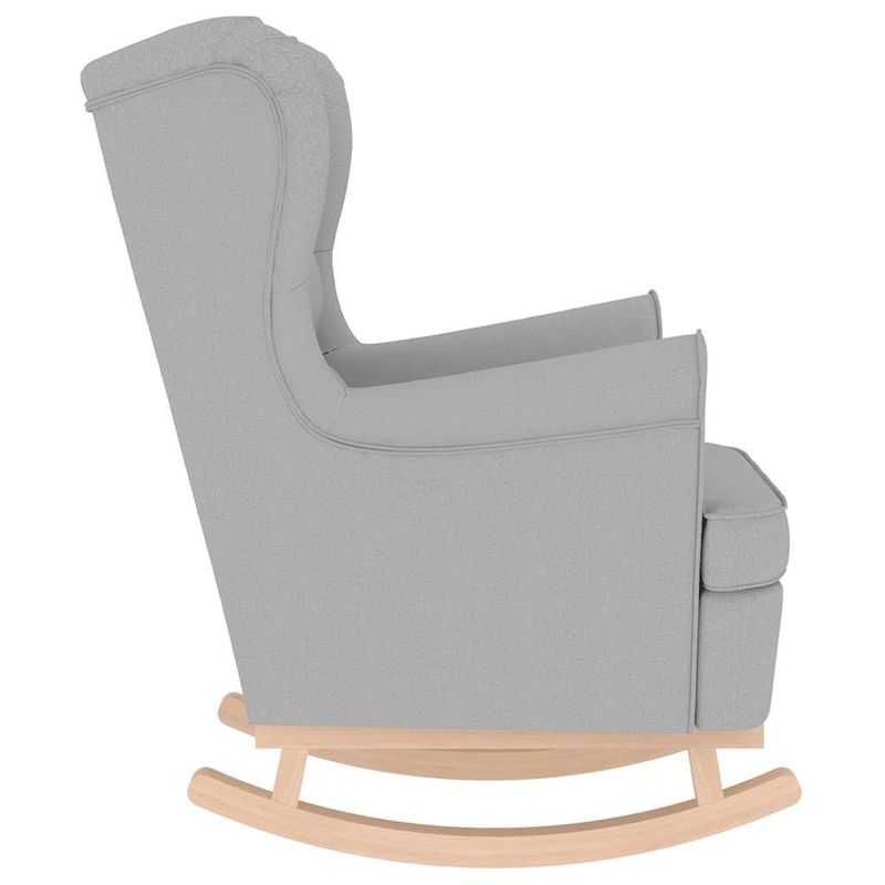 Casa si Gradina - Mobilier - Scaune si fotolii - Fotolii - Fotoliu balansoar, gri nor, 74x90x102 cm, material textil - Infinity.ro